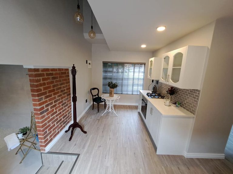 Renovated open-plan living space